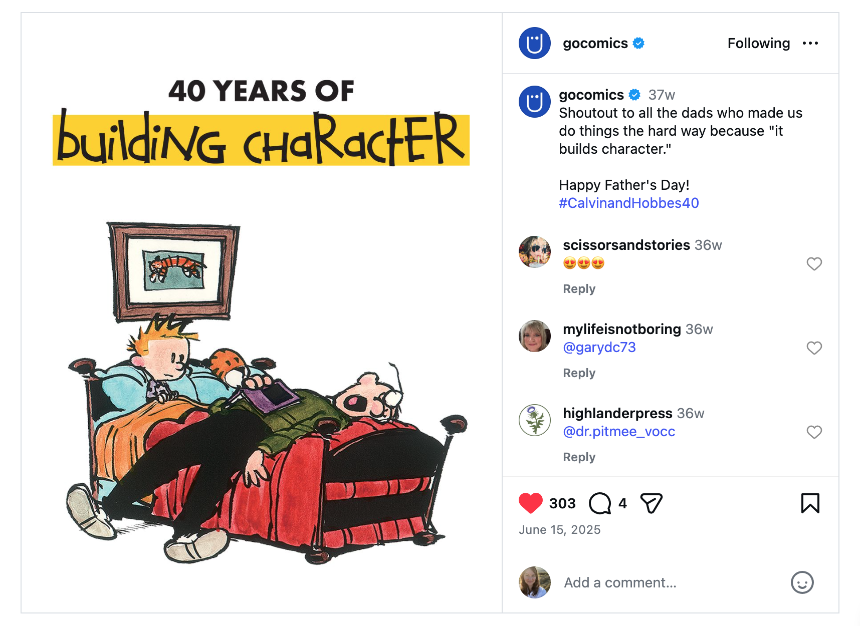 Father's Day Building Character post