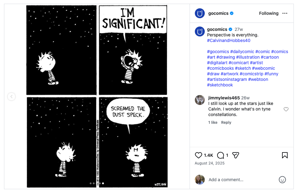 I'm Significant night sky strip post